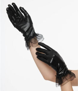 Leatherette hanskar