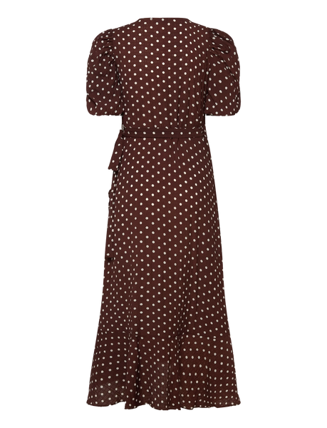 Sinda kjóll - Brown dots