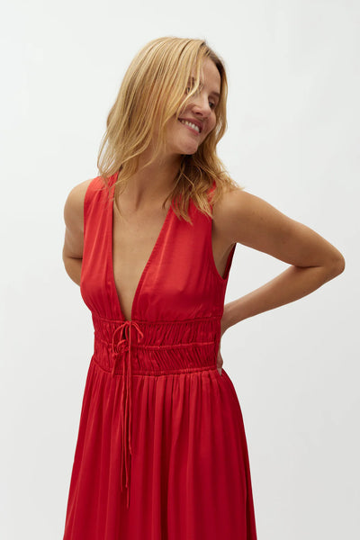 Marja kjóll - Rauður