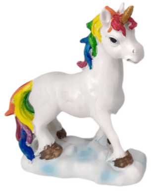 Unicorn stytta - Rainbow