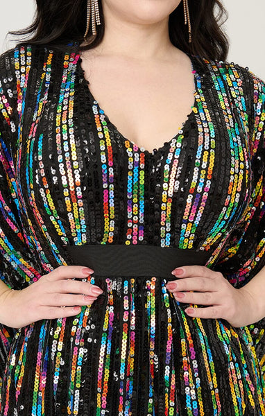 Rainbow Caftan kjóll
