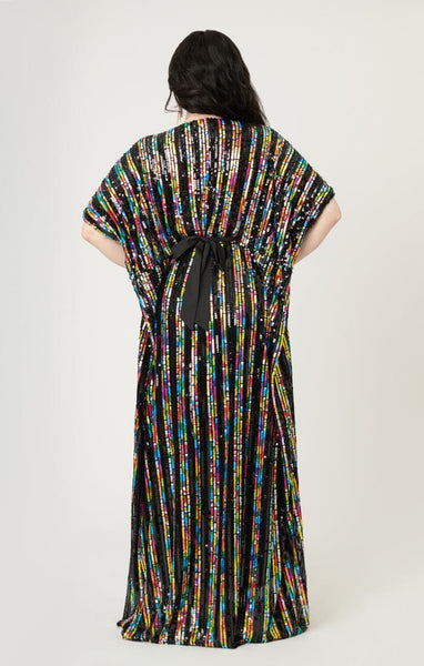 Rainbow Caftan kjóll