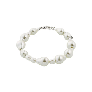 WILLPOWER Pearl armband-Silfrað