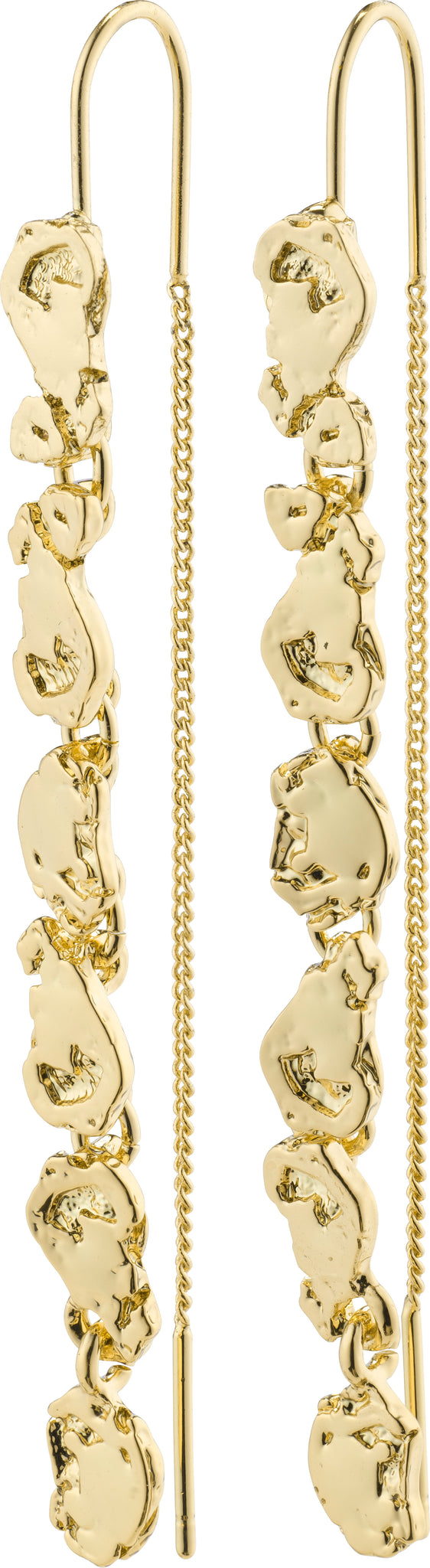 Thankful Long Chain Earrings Gold