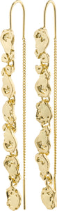 Thankful Long Chain Earrings Gold