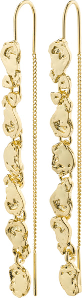 Thankful Long Chain Earrings Gold