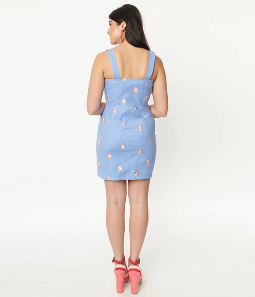 Unicorn Pinafore Denim kjóll
