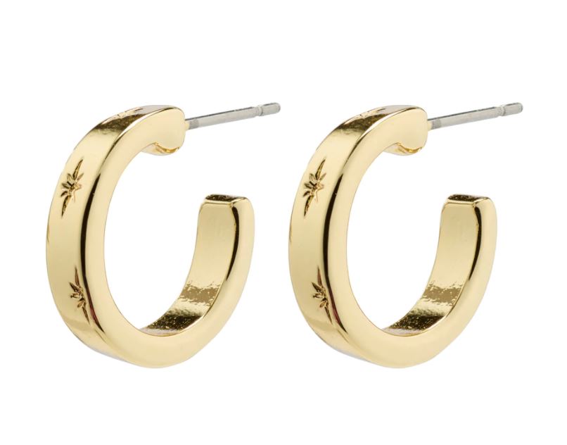 Efia Huggie Hoops Gold