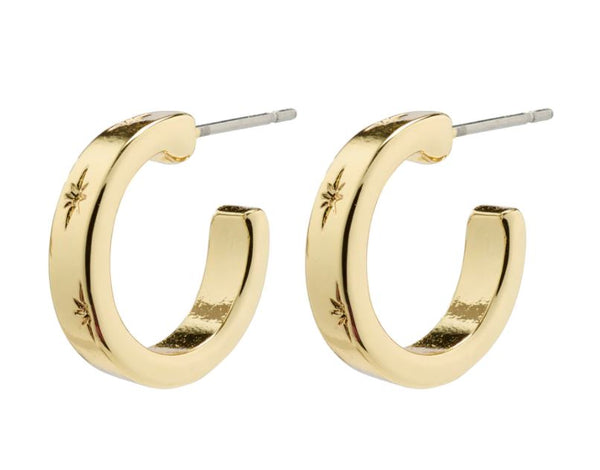 Efia Huggie Hoops Gold