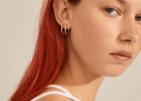 Elanor Rustic Hoop Gold
