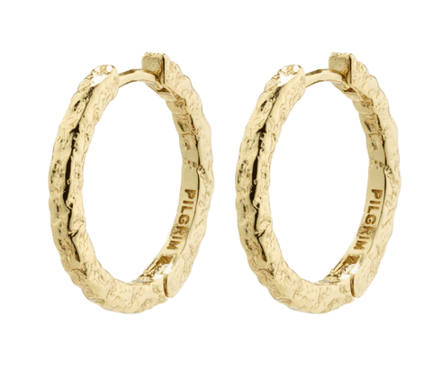 Elanor Rustic Hoop Gold