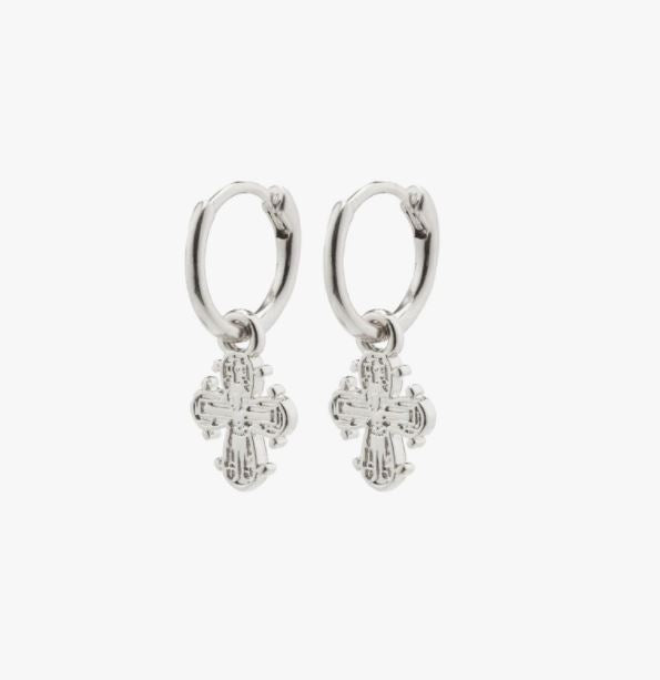 Dagmar Silver hoop Errings