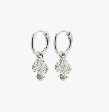 Dagmar Silver hoop Errings