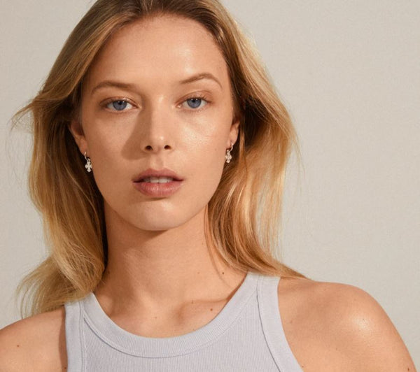 Dagmar Silver hoop Errings