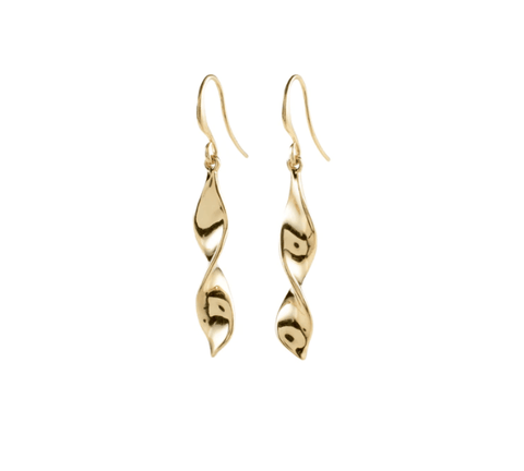 Elaine Twirl earrings Gold