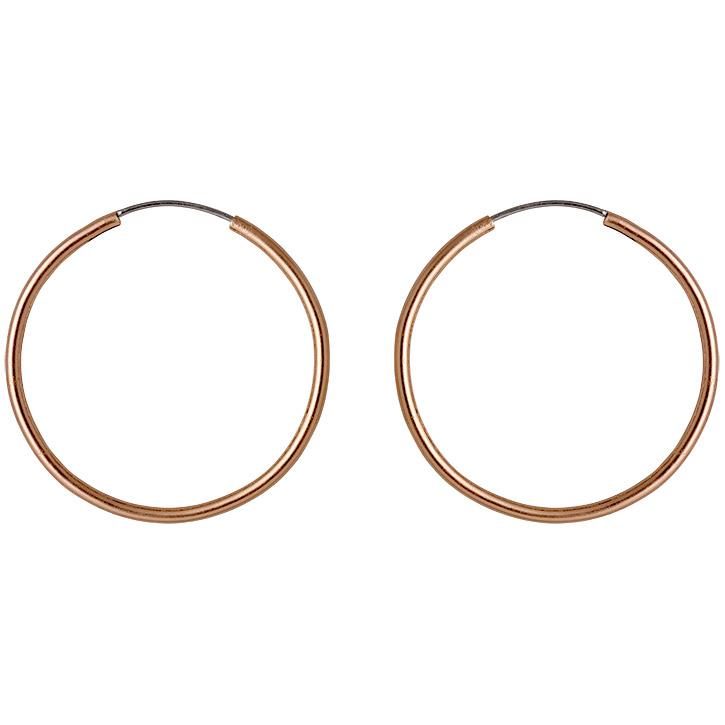 Sanne Medium hoops - Rósagylltir