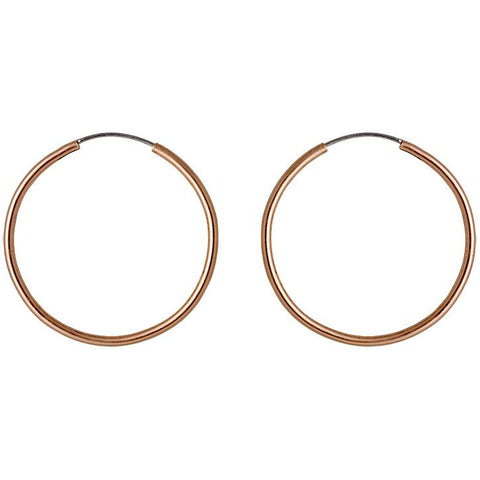 Sanne Medium hoops - Rósagylltir