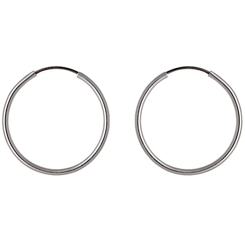 Sanne Small hoops - Silfraðir