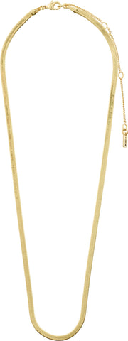 Joanna Flat Snake Chane Necklace Gold
