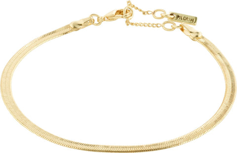 Joanna Flat Snake armband - gyllt