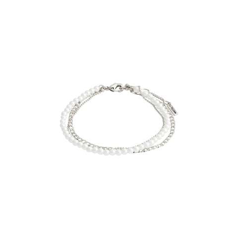 BAKER armband 3-in-1 silfrað