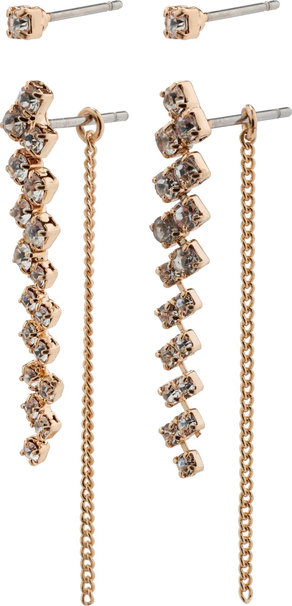 Jolene Chain Crystal 2/1 Rosegold