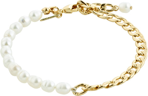 Jola Freshwaterpearl bracelet Gold