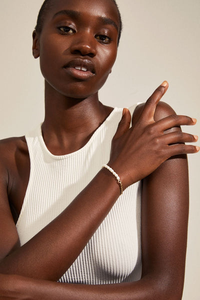Jola Freshwaterpearl bracelet Gold