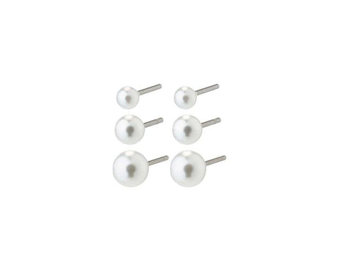 ELISA pearl eyrnalokkar 3-in-1